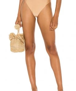 New 😀 Camila Coelho Bonita High Waist Bottom In Nude ⌛