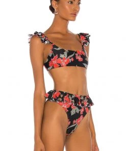 Best Pirce 🔔 Camila Coelho Portia Top In Mystic Garden 👏 -Camila Coelho Store COEL WX48 V2