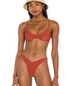 Best Sale ✔️ Camila Coelho Harbor Top In Rust 😍