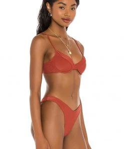 Best Sale ✔️ Camila Coelho Harbor Top In Rust 😍 -Camila Coelho Store COEL WX84 V2