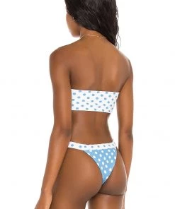 Deals ⌛ Camila Coelho Andressa Top In Blue Dot 🧨 -Camila Coelho Store COEL WX86 V3