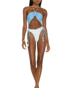 New 😍 Camila Coelho Andressa One Piece In Blue Dot 🧨