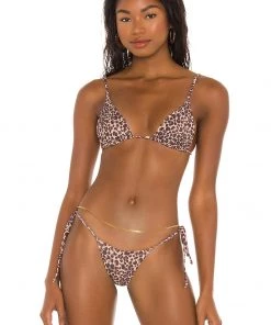 Hot Sale 👍 Camila Coelho Giavana Top In Natural Leopard ❤️