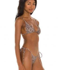 Hot Sale 👍 Camila Coelho Giavana Top In Natural Leopard ❤️ -Camila Coelho Store COEL WX97 V2