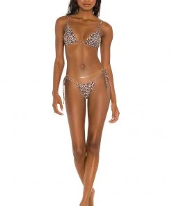 Hot Sale 👍 Camila Coelho Giavana Top In Natural Leopard ❤️ -Camila Coelho Store COEL WX97 V4