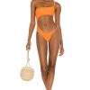 Promo 🎁 Camila Coelho Cilia One Piece In Rustic Orange ❤️ -Camila Coelho Store COEL WX98 V1